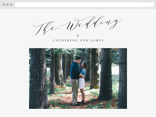 Classic Simplicity Wedding Website