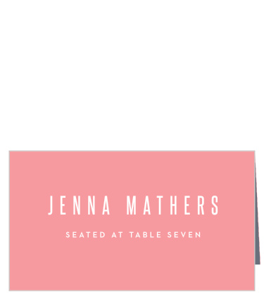 Display our Pattern Stripes Place Cards at each table setting to let your guests know where you've claimed a seat for them!