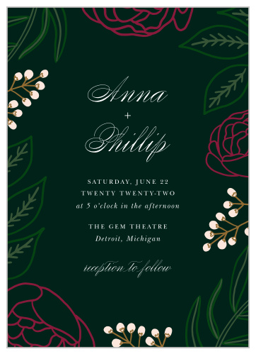 Our Sculpted Blooms Wedding Invitations bring family and friends together to attend your special day. 