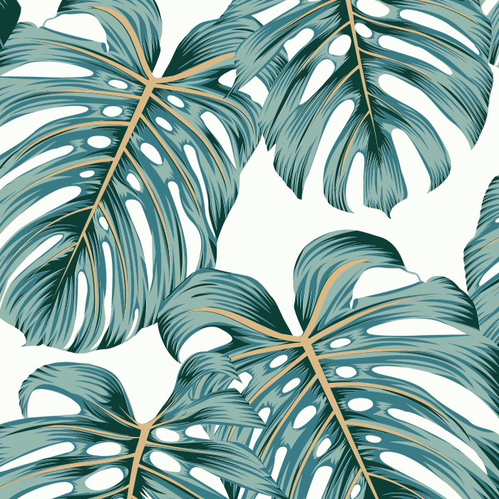 Tropical Peel And Stick Removable Wallpaper | 200+ Colors Choices