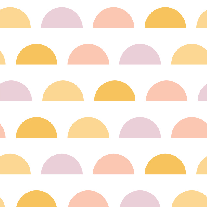 With just a few simple color changes, our Half Circles Blue Peel And Stick Removable Wallpaper can fit any room's theme - color or subject.