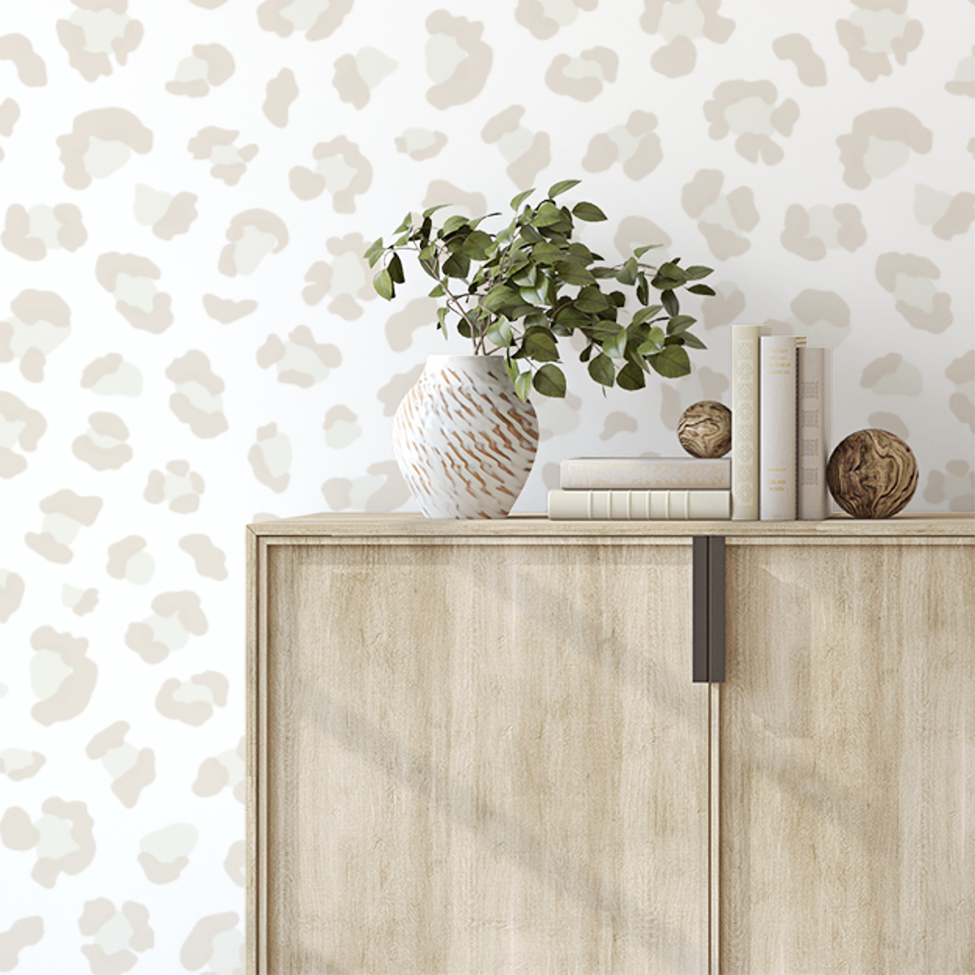 Leopard Print Peel And Stick Removable Wallpaper | Love vs. Design