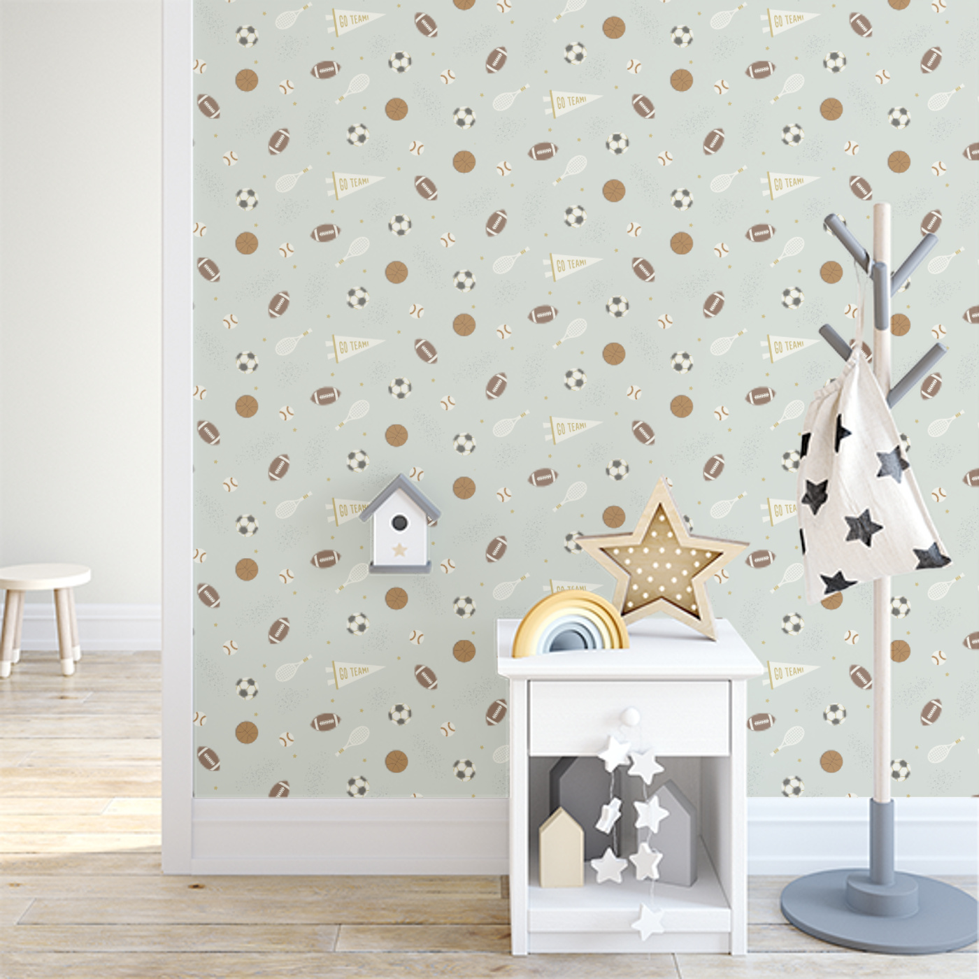 Spry Sports Peel And Stick Removable Wallpaper | Love vs. Design