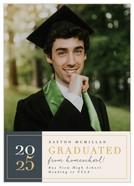 Let family and friends know that you're graduating, with our Homeschooled Grad Graduation Announcements!