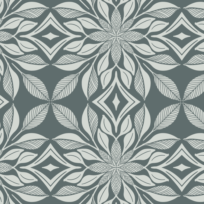 Our tile-like Garden Trellis peel and stick removable wallpaper creates an abstract lattice of patterned leaves across your walls!