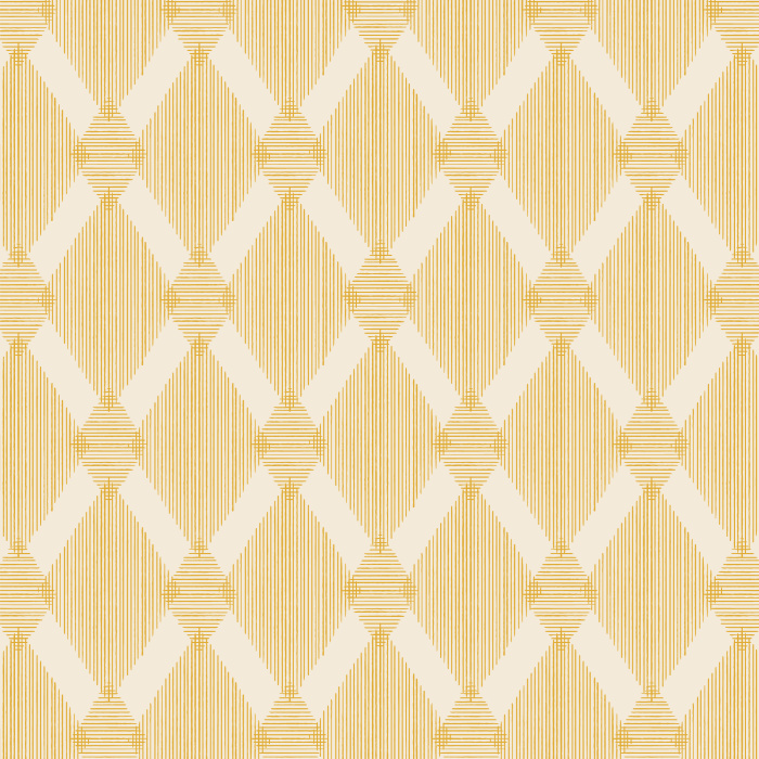 Add a playful, exotic touch to your interior design with our Lined Diamonds peel and stick removable wallpaper. 