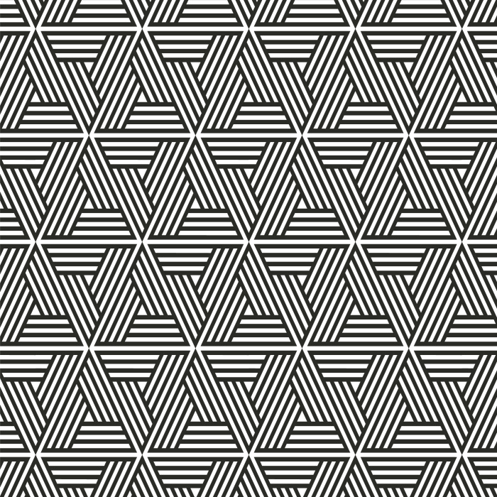 Add an eye-catching design to any wall in your home with our Lined Triangles peel and stick removable wallpaper.