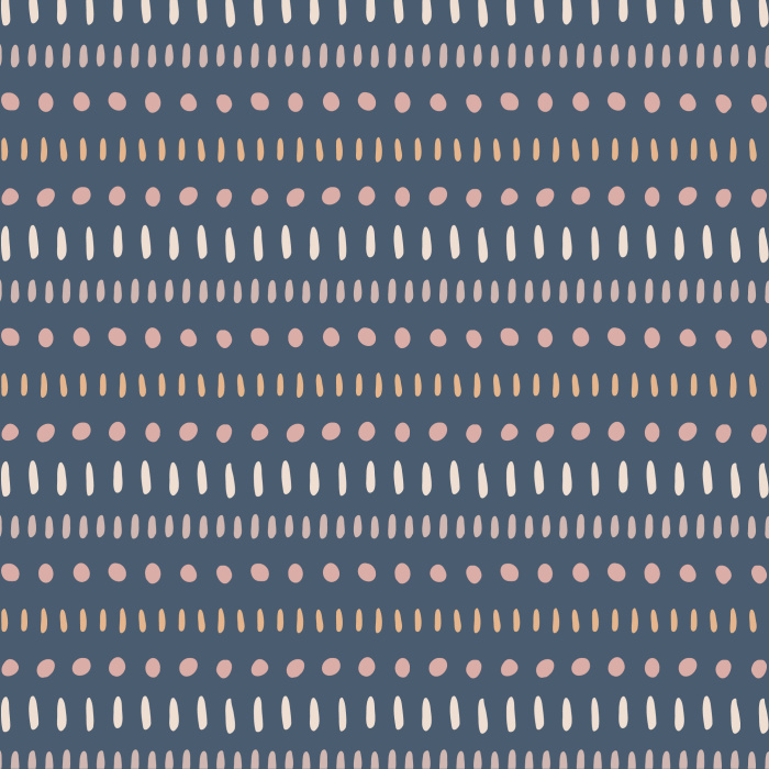 Our Dots and Dashes peel and stick removable wallpaper is sure to be the talk of all your guests!