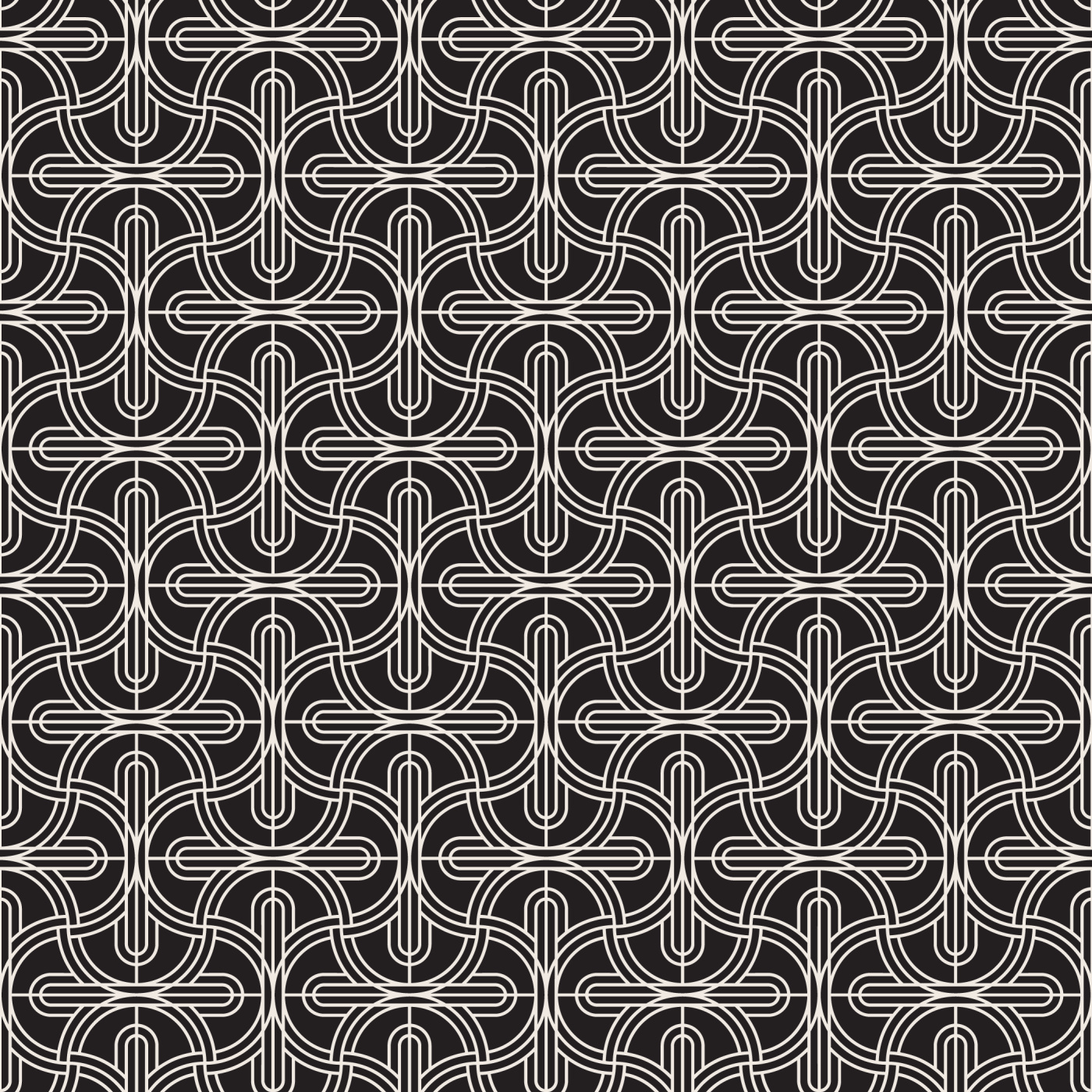 Interlocked Shapes Wallpaper