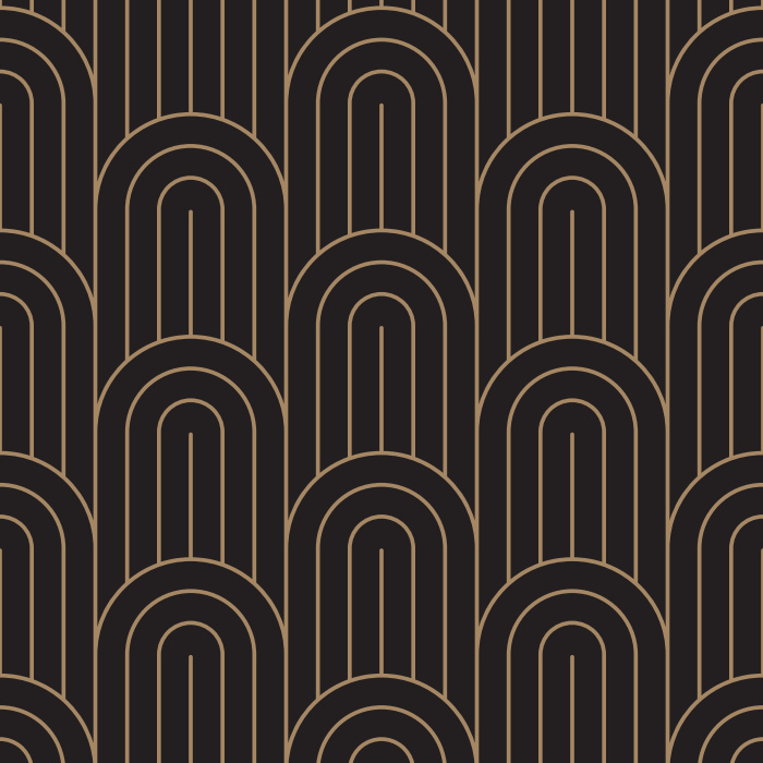 Create a groovy statement on any wall of your home with our Deco Waves peel and stick removable wallpaper.