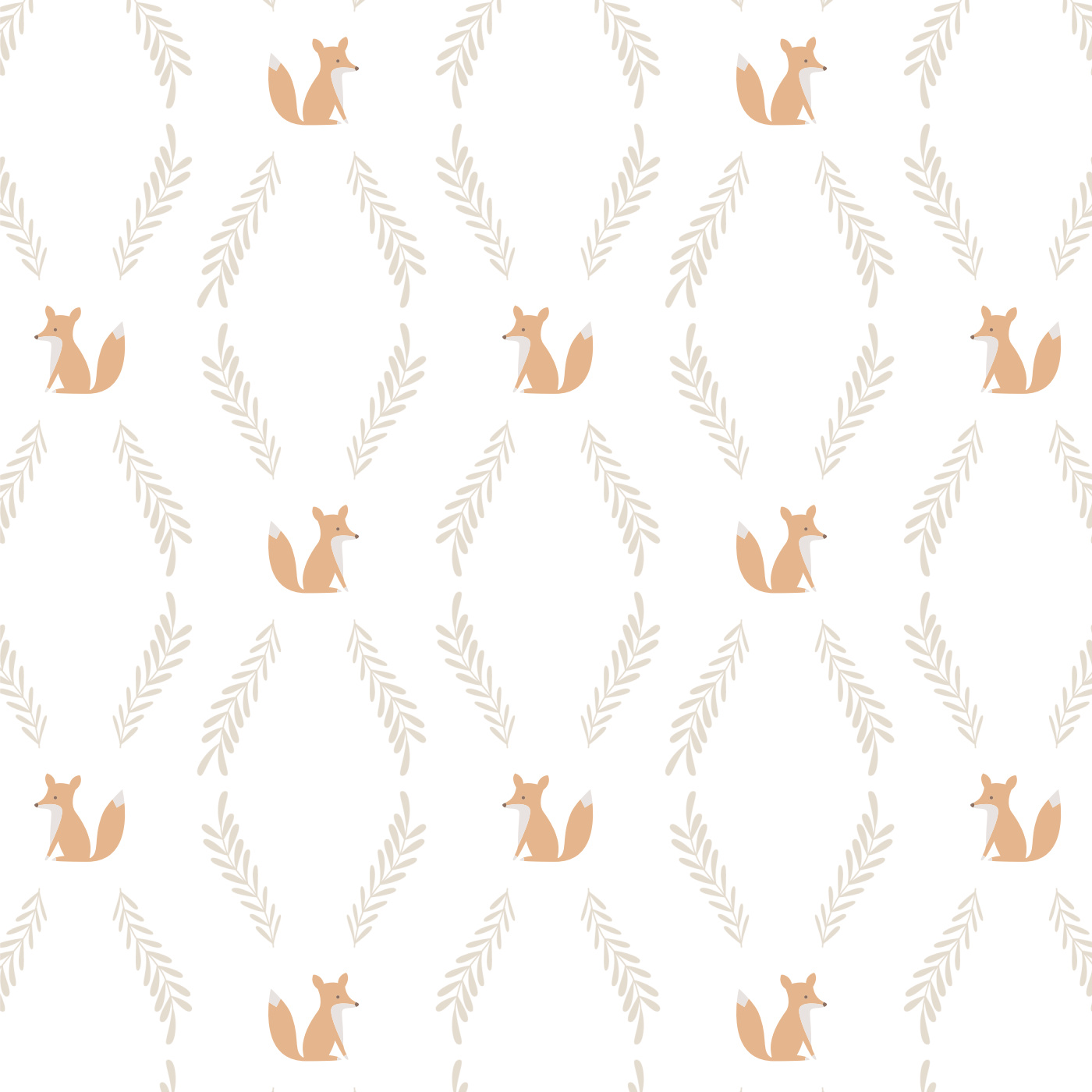 Fox & Vine Wallpaper