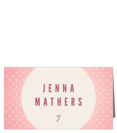 Family and friends will have no issue finding their seats with the help of our Ribbons and Confetti Wedding Place Cards.