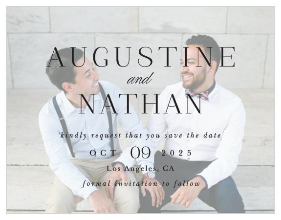 Family and friends are sure to mark their calendars for your wedding when they see our Lovely Opaque Save the Date Magnets.