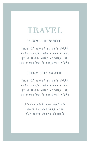 Our Forever & Always Direction Cards guide family and friends to your wedding venue with ease.