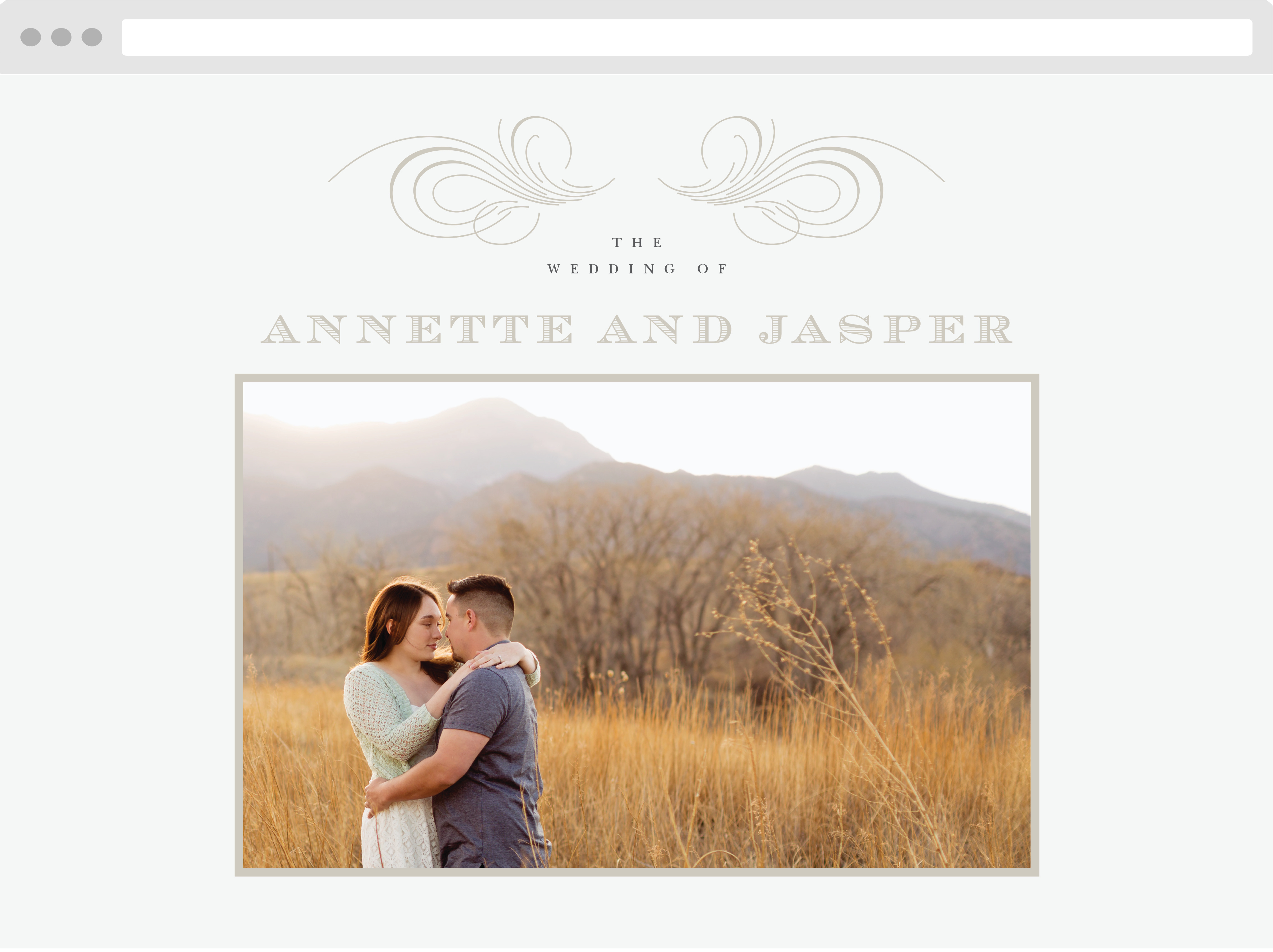 Streamlined Scroll Wedding Website