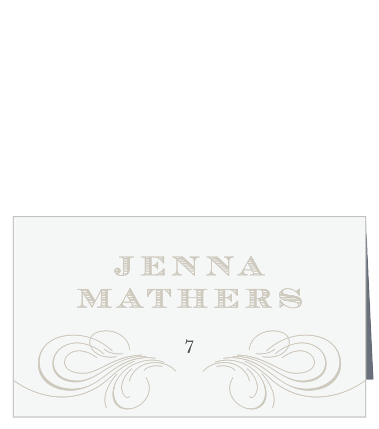 Streamlined Scroll Place Cards