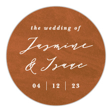 Add the perfect decoration to your wedding stationery with our Sandstone Rust Wedding Stickers.