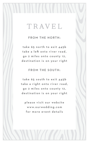 Our Wood Plank Direction Cards guide family and friends to your wedding venue with ease.