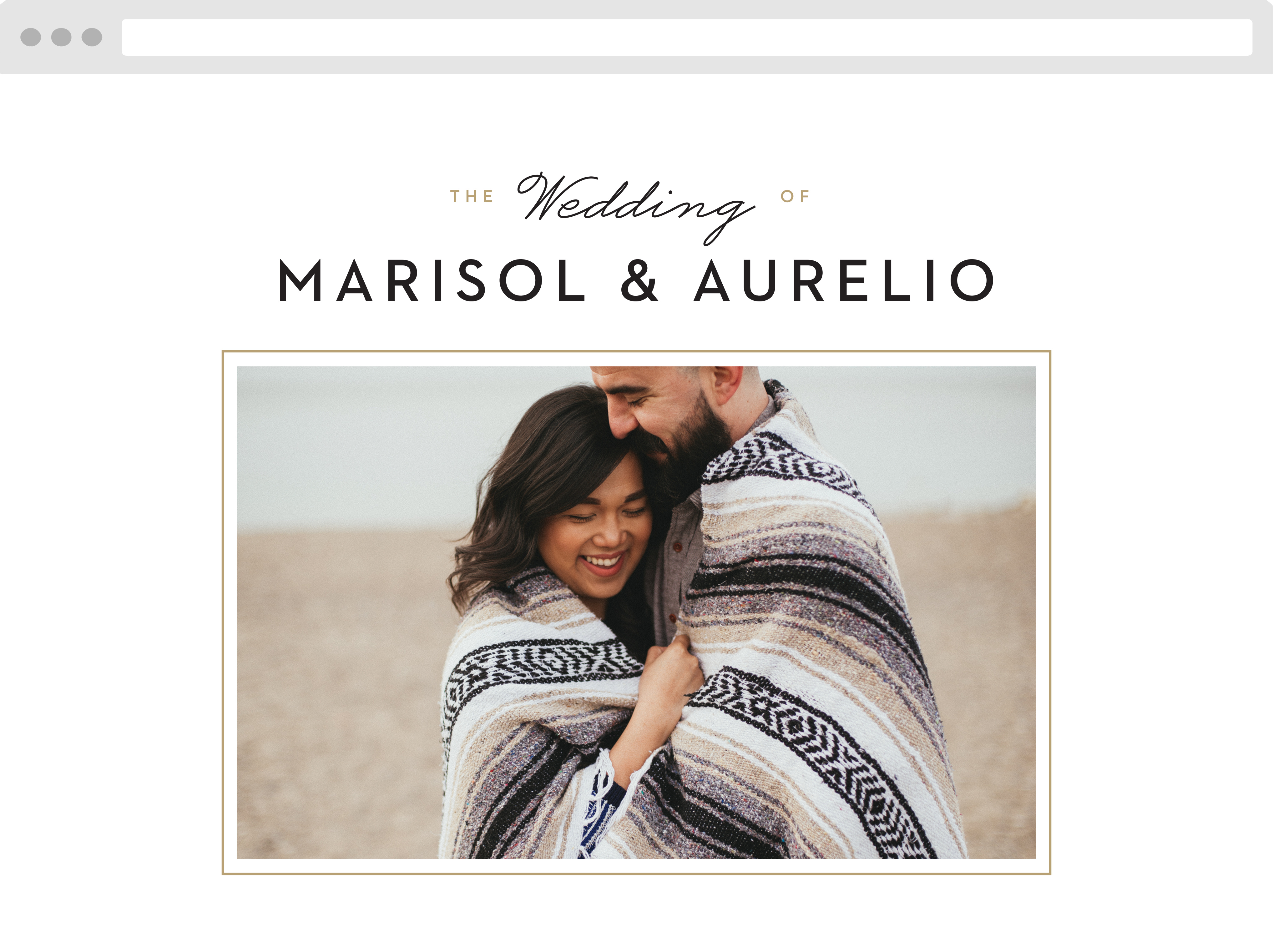 Mod Grid Wedding Website