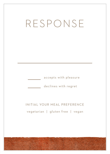 Gather all the guest information you need with our Red Rock Response Cards. 
