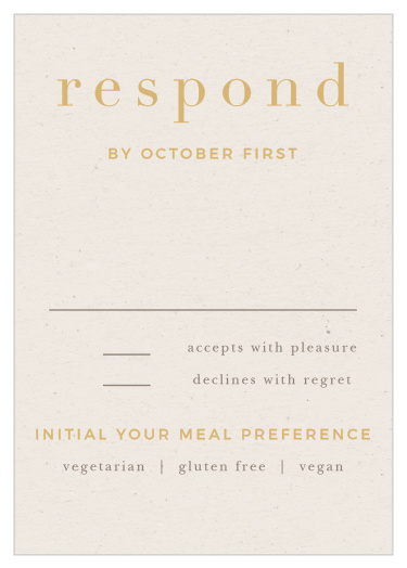 Gather a headcount of every friend and family member that plans to attend your wedding with our Wood Collage Response Cards.