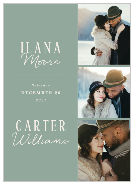 Set the stage for your big day with our Picturesque Tea Wedding Invitations. 