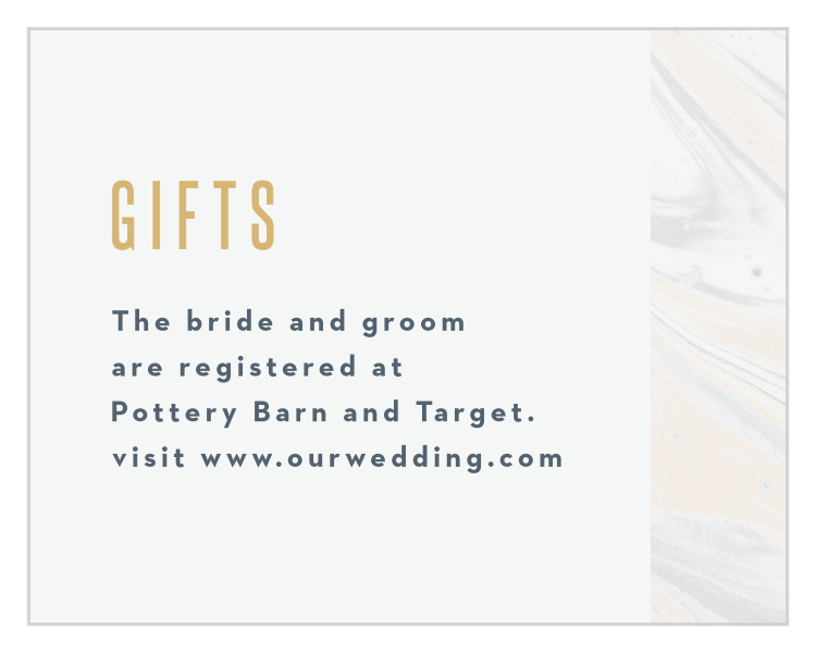 Marbled Shell Registry Cards