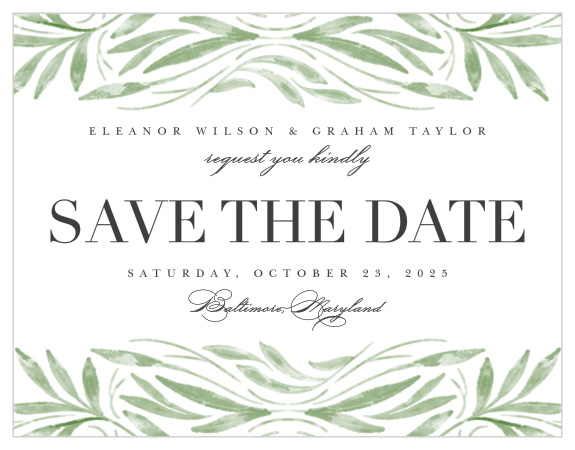 Family and friends are sure to mark their calendars for your wedding when they see the look of our Engraved Elegance Save the Date Magnets. 