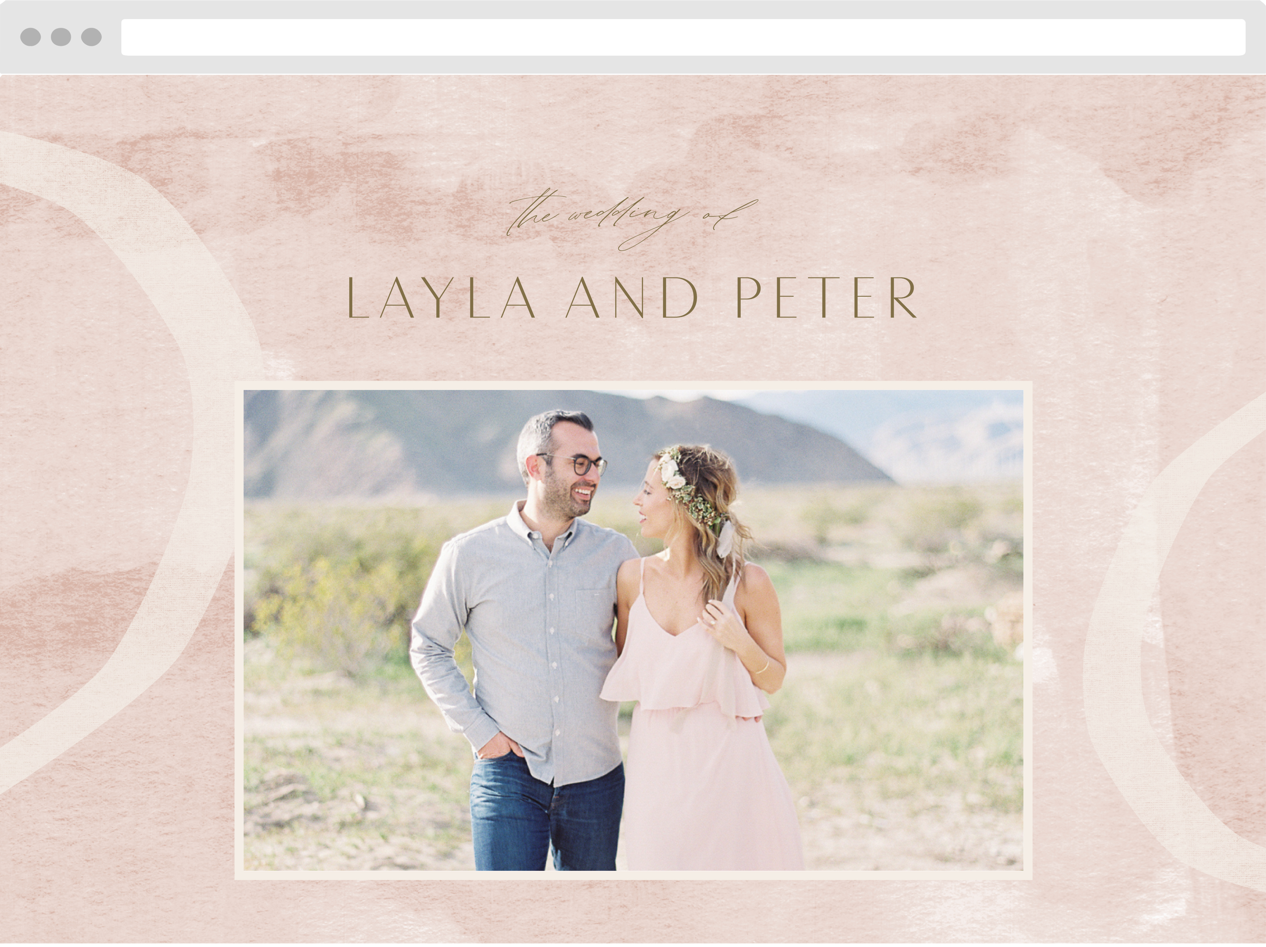 Composed Canvas Wedding Website
