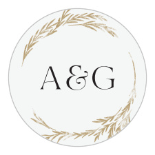 Add the perfect personalization to your invites with our Looking Glass Wedding Stickers. 