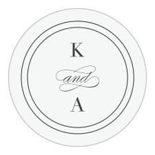 Our Classical Statement Wedding Stickers are the perfect memento of your special day to gift to family and friends.