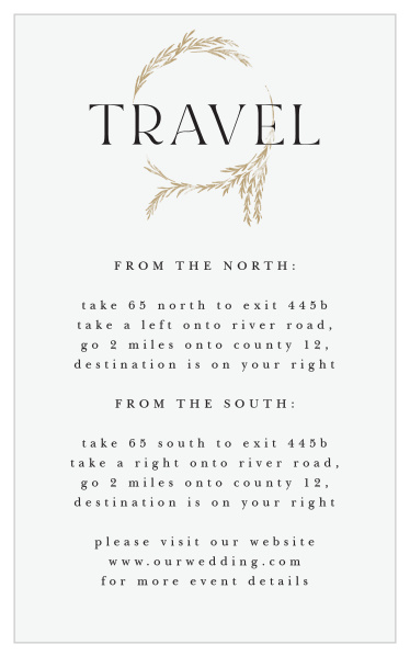 Make sure nobody gets lost on the way to your event with our Looking Glass Direction Cards.