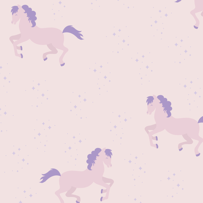 Add a fun design to your child's bedroom or playroom with our Colorful Pony Peel And Stick Removable Wallpaper.