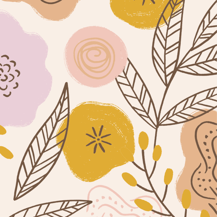 Add a touch of autumn to your walls with our Sketched Floral Peel And Stick Removable Wallpaper.