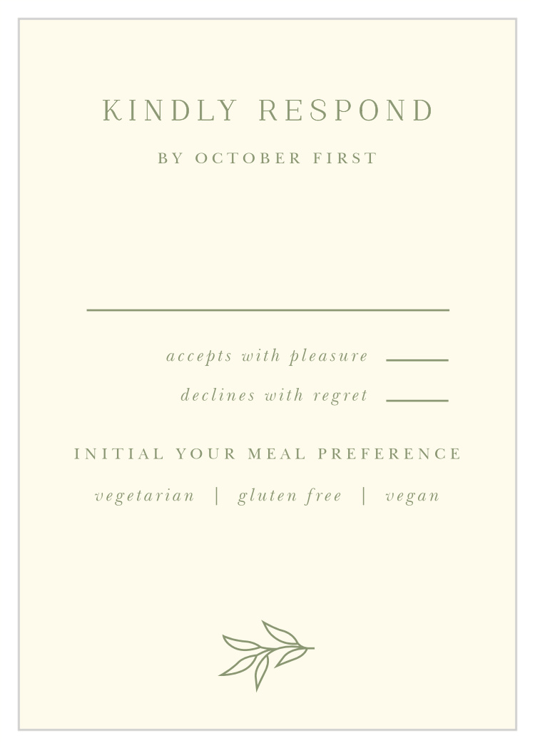 Mod Monogram Response Cards