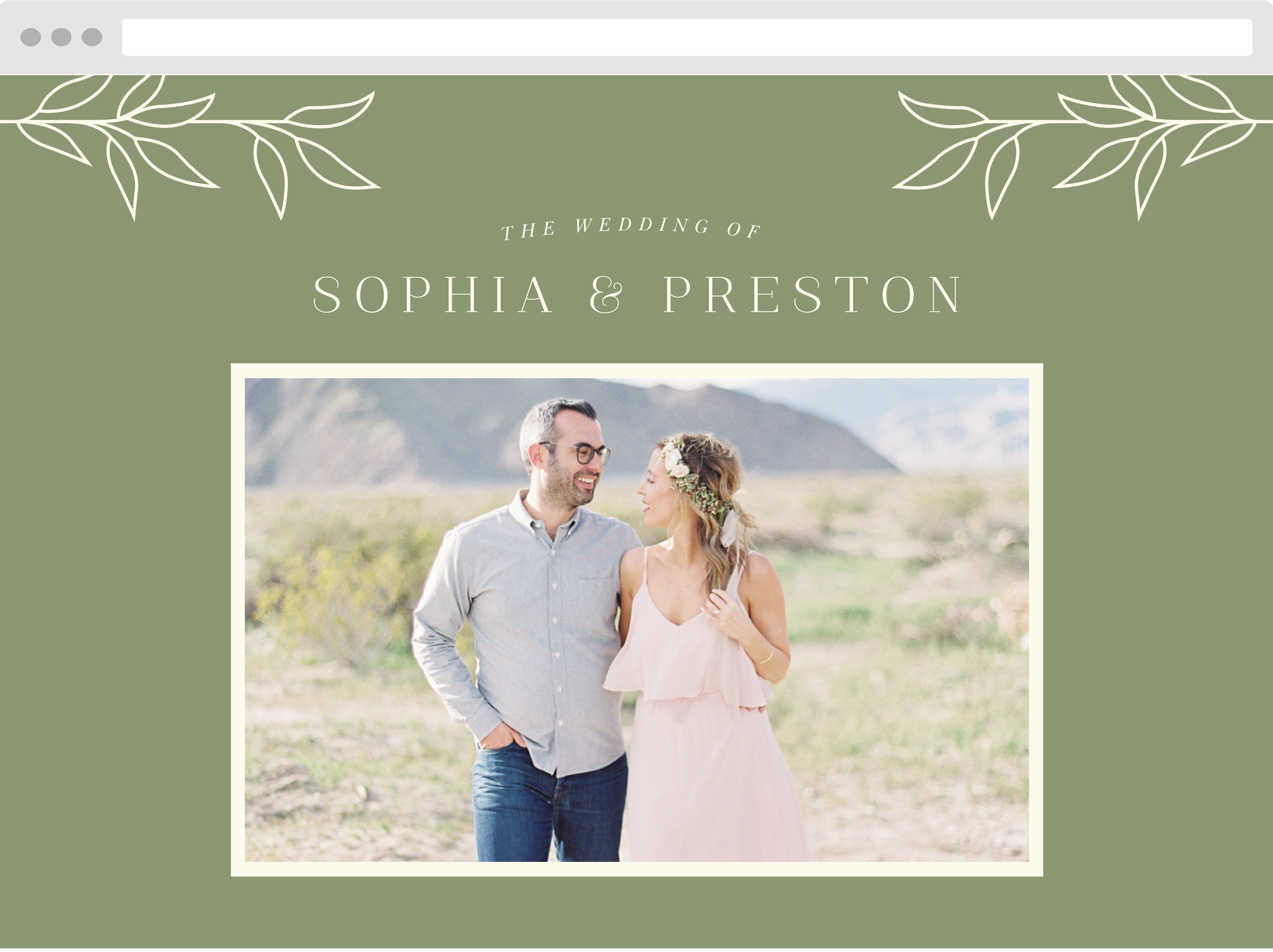 Mod Monogram Wedding Website