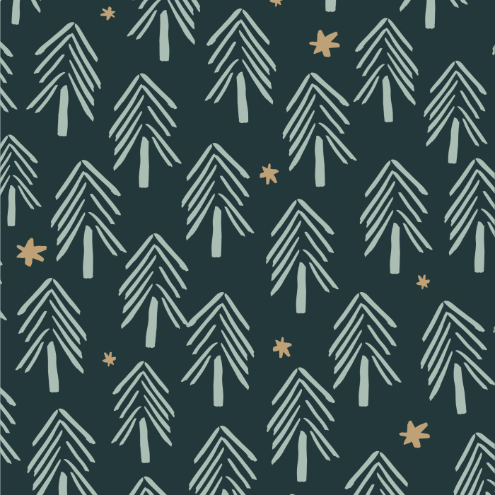Add a cute botanical design to your child's walls with our Winter Trees Peel And Stick Removable Wallpaper.