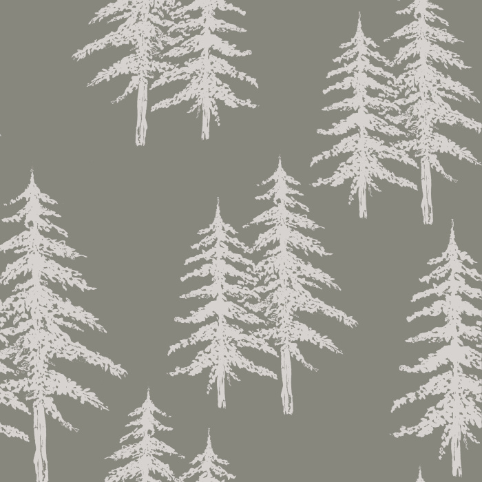 Our Pine Trees Peel And Stick Removable Wallpaper add a botanical touch to your walls. 