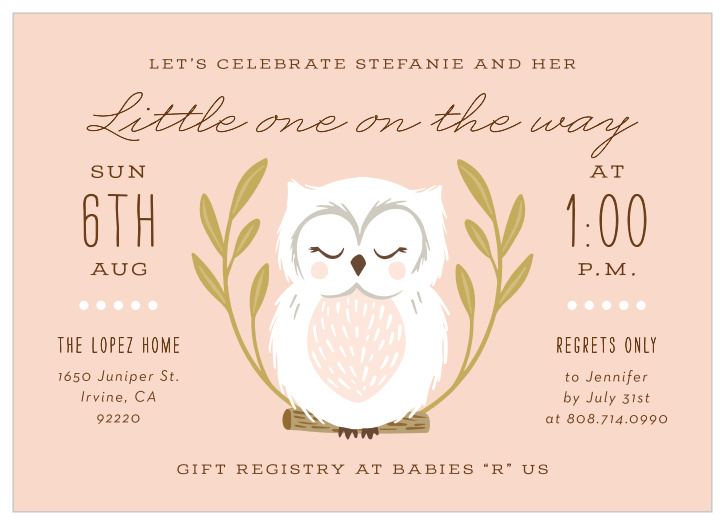 This native owl baby shower invite is the trendiest card out there! Super adorable!! What makes it even better is that it is completely customizable! Personalize it all instantly online!!
