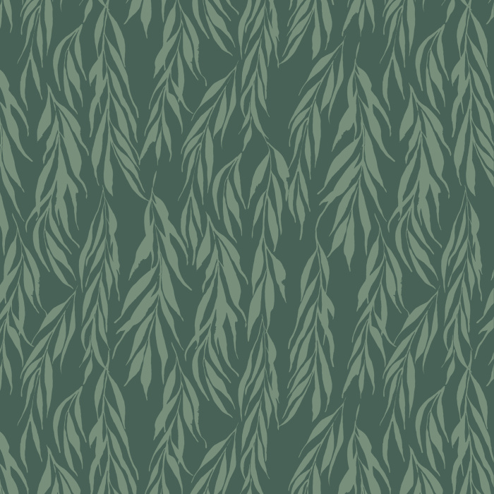 Create an eye-catching statement on any wall in your home with our Willow Leaves Peel And Stick Removable Wallpaper.