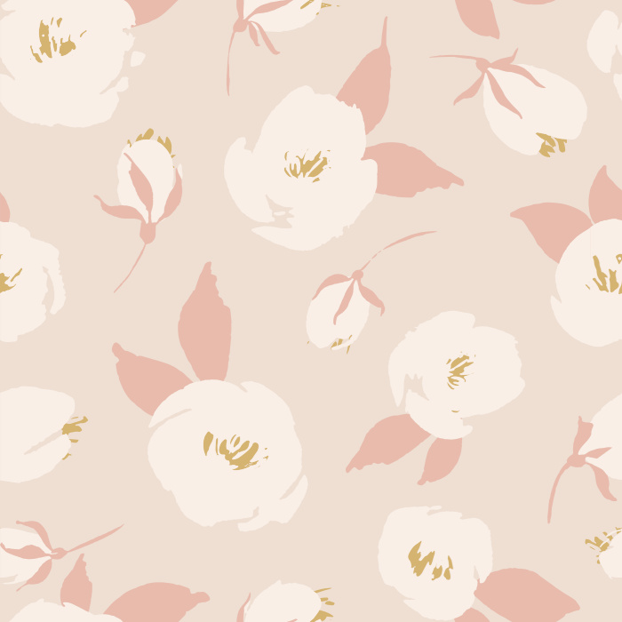 Add a feminine floral accent to any wall in your home with our Spring Blooms Peel And Stick Removable Wallpaper.