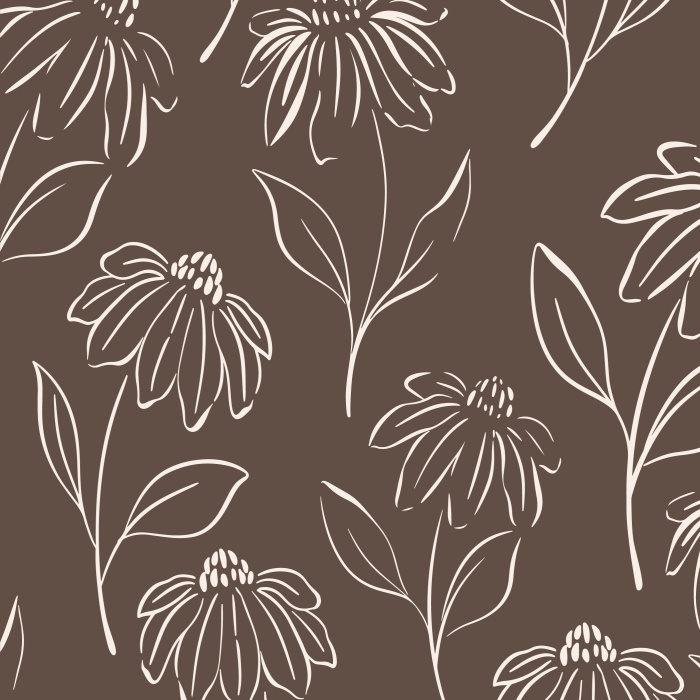 Add an accent wall of gorgeous florals to any room in your home with our Sketchy Cosmos Peel And Stick Removable Wallpaper!
