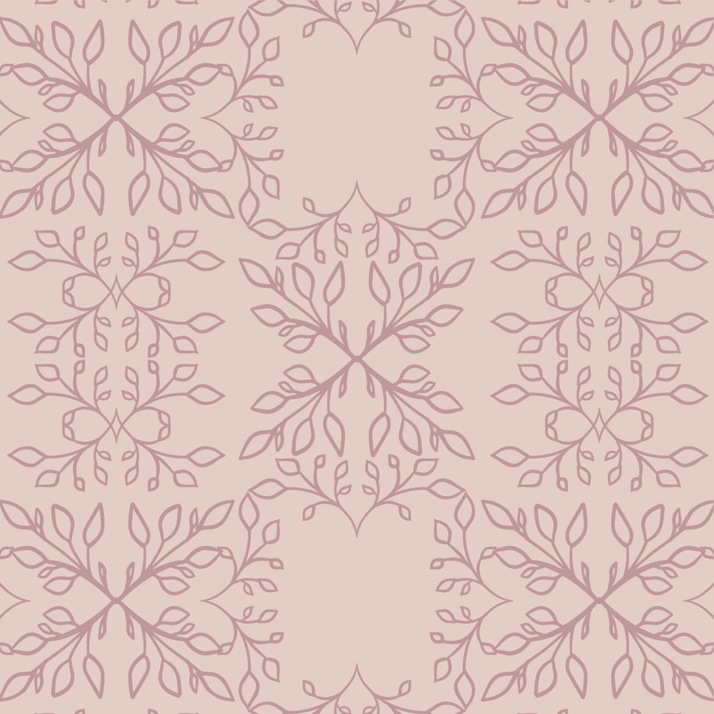Interlaced Foliage Wallpaper