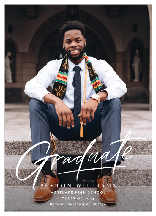 Our Signed Student Graduation Announcements inform family and friends of your recent academic achievement.