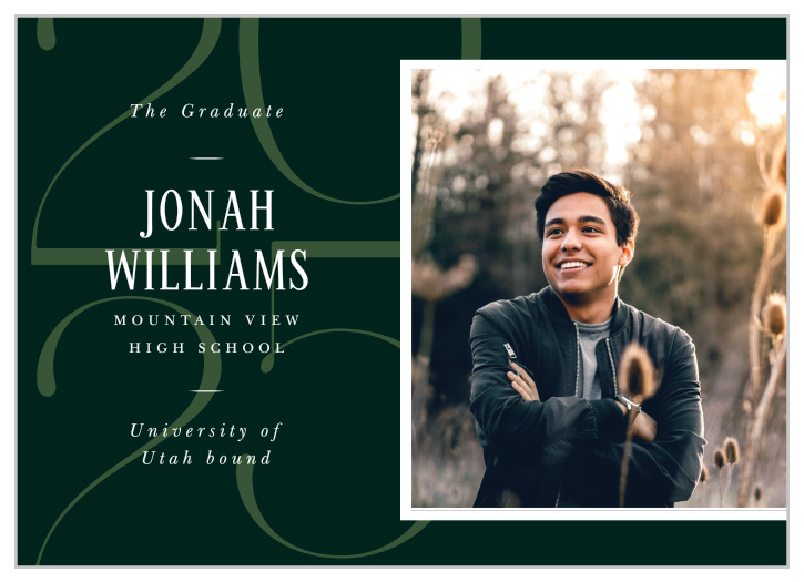 Our Classic Overlay Graduation Announcements let family and friends know that you have graduated!