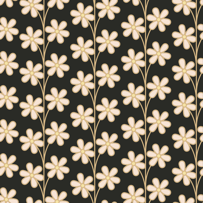 Our Daisy Dance Peel And Stick Removable Wallpaper add a touch of nature in a cute fashion to any wall in your home. 