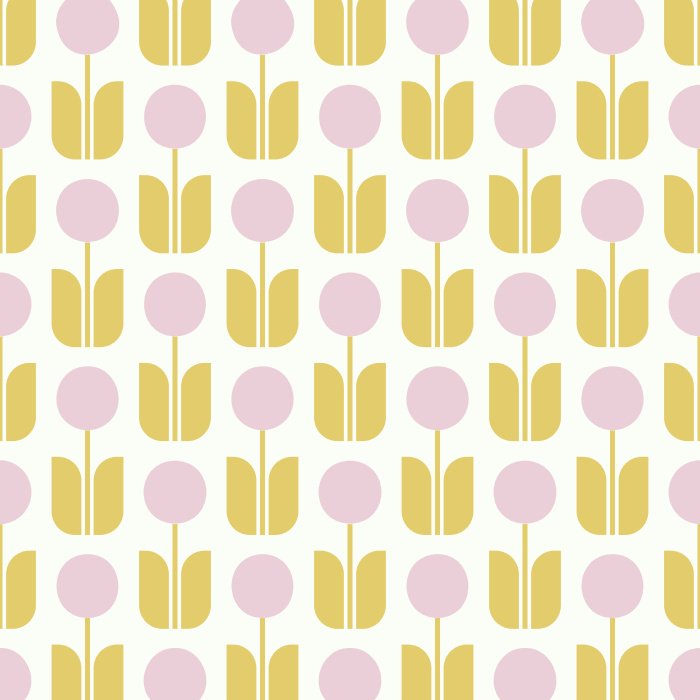 Add some vintage flair to any wall with the geometric flower design of our Mod Blossoms Peel And Stick Removable Wallpaper.