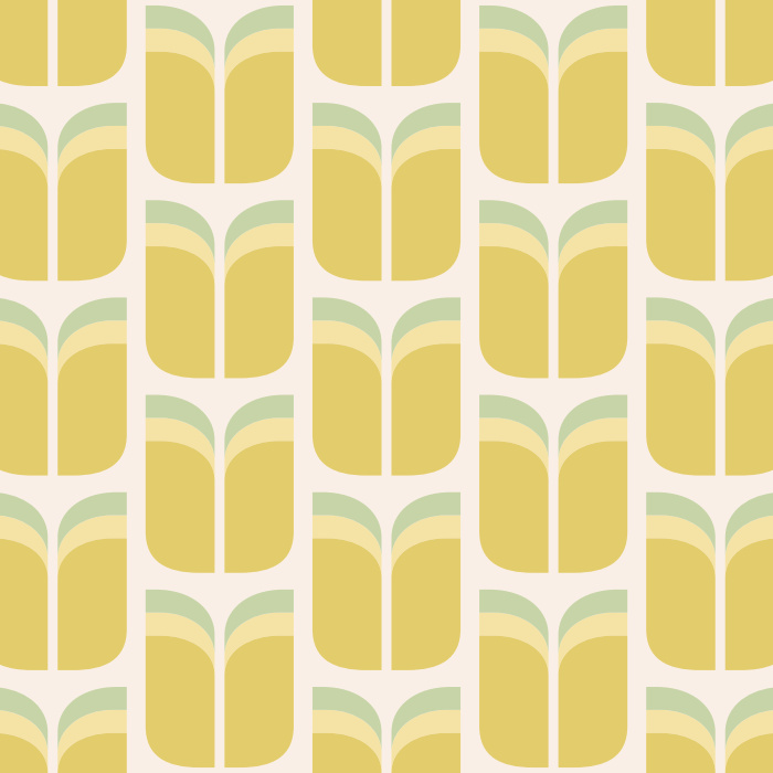 With its simple patten of geometric flowers, our Mod Tulip Peel And Stick Removable Wallpaper is a great way to add a retro vibe to any room.