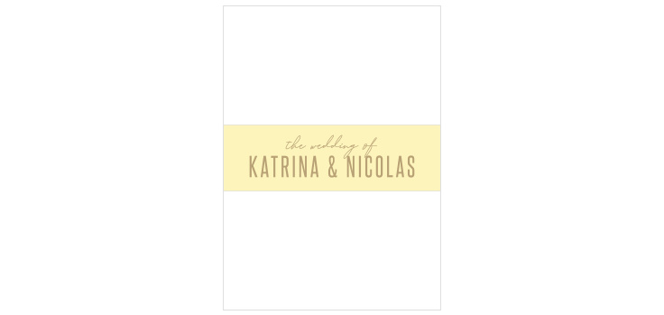 Minimal Stack Wedding Belly Bands