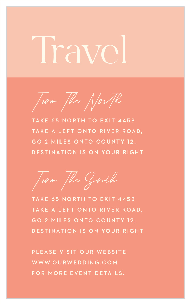 Fresh Type Direction Cards